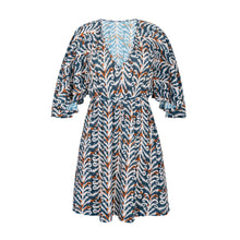 Laden Sie das Bild in den Galerie-Viewer, Product Front: Rio De Sol Mini Dress Ikat Mini Dress