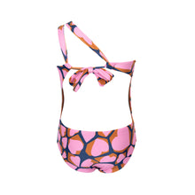 Laden Sie das Bild in den Galerie-Viewer, Product Back: Rio De Sol Mädchen-Badeanzug Amore-Pink Santorini-Kids