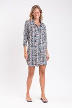 Laden Sie das Bild in den Galerie-Viewer, Image 06: Rio De Sol Hemdblusenkleid Ikat Chemise