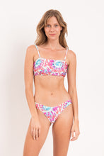 Laden Sie das Bild in den Galerie-Viewer, Model Front: Rio De Sol Set Set Splash Bandeau-Reto Highleg