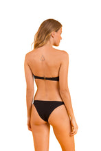 Laden Sie das Bild in den Galerie-Viewer, Model Back: Rio De Sol Oberteil Top Bora-Black Bandeau-Joy