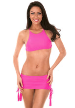 Laden Sie das Bild in den Galerie-Viewer, Image 03: Rio De Sol Oberteil Soutien Ambra Jupe Rosa Choque