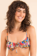 Laden Sie das Bild in den Galerie-Viewer, Gallery: Rio De Sol Oberteil Top Jungle Balconet-Tie