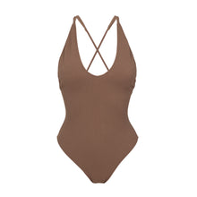 Laden Sie das Bild in den Galerie-Viewer, Product Front: Rio De Sol Badeanzug Sand-Cappuccino Sunny