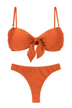 Laden Sie das Bild in den Galerie-Viewer, Product Front: Rio De Sol Set Set Paprica Bandeau-No Nice-Fio