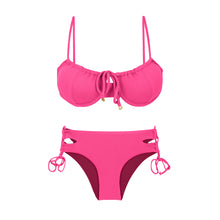Laden Sie das Bild in den Galerie-Viewer, Product Front: Rio De Sol Set Set Mtx-Ultrapink Balconet-Tie Madrid