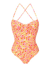 Laden Sie das Bild in den Galerie-Viewer, Product Front: Rio De Sol Badeanzug Ditsy-Butter Julia