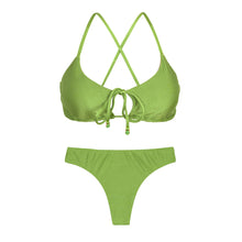 Laden Sie das Bild in den Galerie-Viewer, Product Front: Rio De Sol Set Set Shimmer-Botanica Tank-Tie Nice-Fio