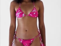Laden und Abspielen von Videos im Galerie-Viewer, Video: Rio De Sol Unterteil Bottom Pink-Palms Frufru