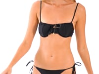 Laden und Abspielen von Videos im Galerie-Viewer, Video: Rio De Sol Oberteil Top Shimmer-Black Balconet-Tie