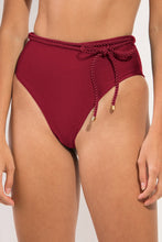 Laden Sie das Bild in den Galerie-Viewer, Gallery: Rio De Sol Unterteil Bottom Shimmer-Divino Belted-High-Waist