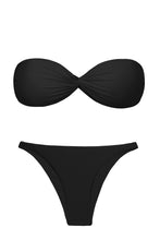 Laden Sie das Bild in den Galerie-Viewer, Product Front: Rio De Sol Set Set Nero Twist Leblon