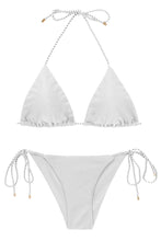 Laden Sie das Bild in den Galerie-Viewer, Product Front: Rio De Sol Set Set Shimmer-White Tri-Inv Cheeky-Tie