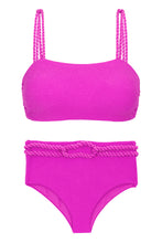 Laden Sie das Bild in den Galerie-Viewer, Product Front: Rio De Sol Set Set St-Tpz-Pink Reto Hotpant-High