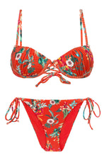 Laden Sie das Bild in den Galerie-Viewer, Product Front: Rio De Sol Set Set Wildflowers Balconet-Pushup Ibiza-Comfy