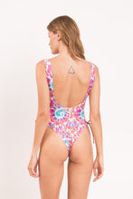 Laden Sie das Bild in den Galerie-Viewer, Model Back: Rio De Sol Badeanzug Splash Zoe