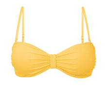 Laden Sie das Bild in den Galerie-Viewer, Product Front: Rio De Sol Oberteil Top Malibu-Yellow Bandeau-Duo
