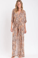 Laden Sie das Bild in den Galerie-Viewer, Gallery: Rio De Sol Strandkleid Leopard Long Dress
