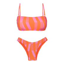 Laden Sie das Bild in den Galerie-Viewer, Product Front: Rio De Sol Set Set Sunrise Bandeau-Reto High-Leg
