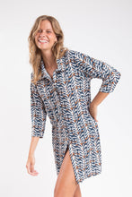 Laden Sie das Bild in den Galerie-Viewer, Image 09: Rio De Sol Hemdblusenkleid Ikat Chemise
