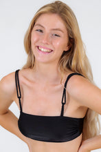 Laden Sie das Bild in den Galerie-Viewer, Gallery: Rio De Sol Oberteil Top Shimmer-Black Bandeau-Reto
