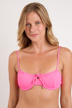Laden Sie das Bild in den Galerie-Viewer, Gallery: Rio De Sol Oberteil Top Mtx-Ultrapink Balconet-Tie
