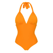 Laden Sie das Bild in den Galerie-Viewer, Product Front: Rio De Sol Badeanzug Dots-Mango Mel-Op
