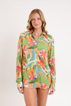 Laden Sie das Bild in den Galerie-Viewer, Image 06: Rio De Sol Hemdblusenkleid Tropical Shirt Greta
