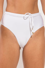 Laden Sie das Bild in den Galerie-Viewer, Bottom Shimmer-White Belted-High-Waist
