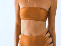 Laden und Abspielen von Videos im Galerie-Viewer, Video: Rio De Sol Unterteil Bottom Nocciola High-Waist-Spin
