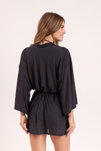 Laden Sie das Bild in den Galerie-Viewer, Image 08: Rio De Sol Kaftans/Cover-Ups Black Kimono
