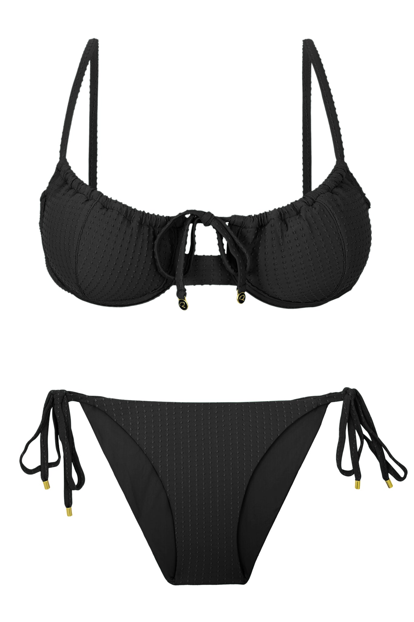 Product Front: Rio De Sol Unterteil Bottom Dots-Black Ibiza-Comfy