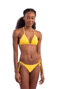 Model Front: Rio De Sol Unterteil Bottom Malibu-Yellow Cheeky-Tie