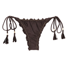 Laden Sie das Bild in den Galerie-Viewer, Product Front: Rio De Sol Unterteil Bottom Shimmer-Coffee Frufru-Fio
