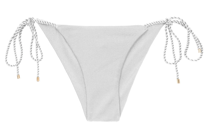 Product Front: Rio De Sol Unterteil Bottom Shimmer-White Cheeky-Rope