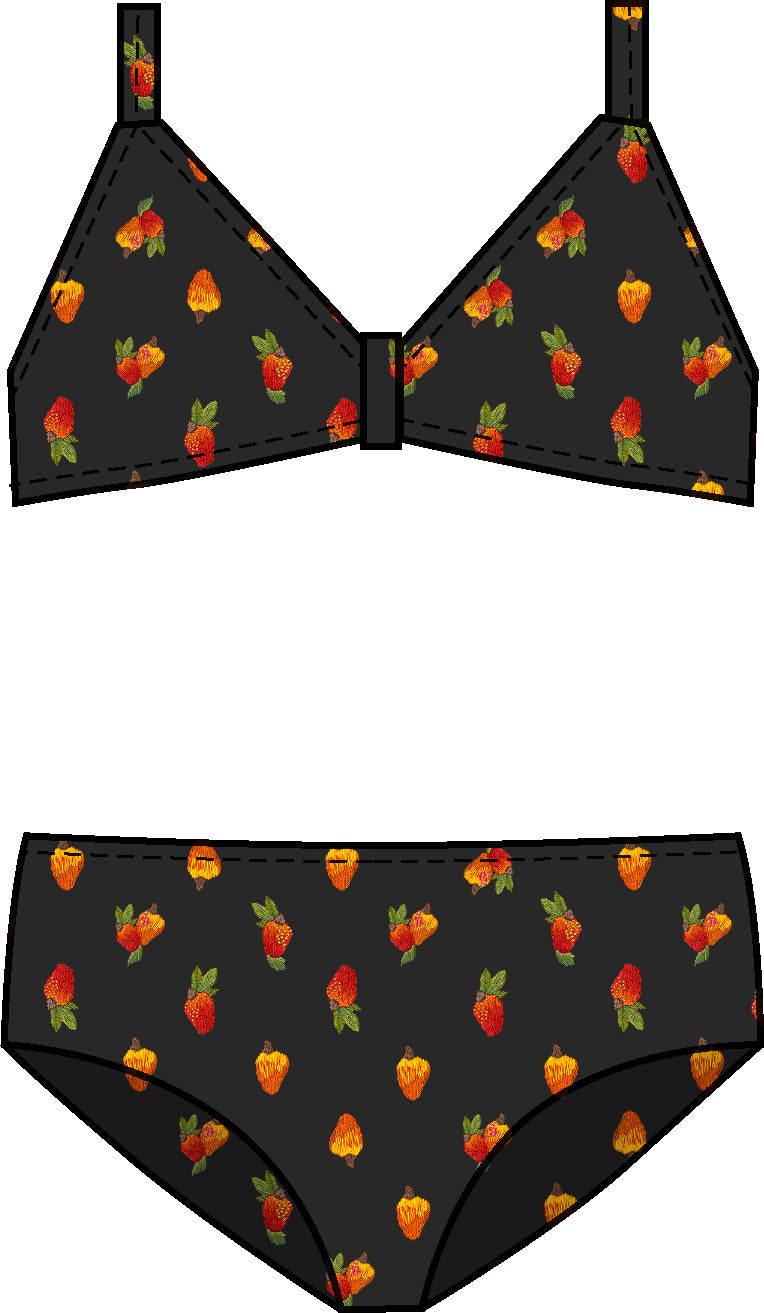 Model Front: Rio De Sol Mädchen-Bikini Cashew Kids