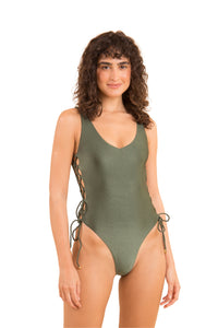 Model Front: Rio De Sol Badeanzug Croco Zoe