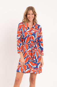 Model Front: Rio De Sol Strandkleid Leaves Chemise