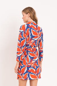 Model Back: Rio De Sol Strandkleid Leaves Chemise