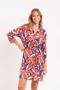 Image 09: Rio De Sol Strandkleid Leaves Chemise