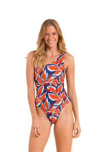 Model Front: Rio De Sol Badeanzug Leaves Santorini