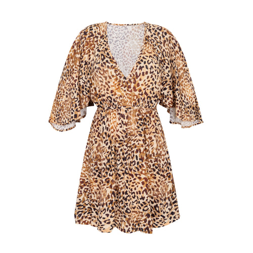 Product Front: Rio De Sol Strandkleid Leopard Mini Dress