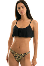Laden Sie das Bild in den Galerie-Viewer, Gallery: Rio De Sol Set Leopardo Black Babado
