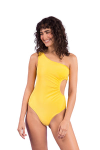 Model Front: Rio De Sol Badeanzug Malibu-Yellow Maeve