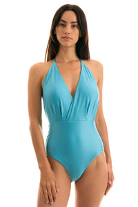 Model Front: Rio De Sol Badeanzug Orvalho Transpassado