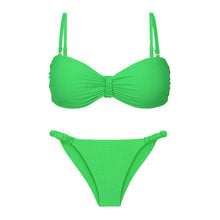 Laden Sie das Bild in den Galerie-Viewer, Product Front: Rio De Sol Set Set Dots-Energy Bandeau-Crispy Cheeky-Crispy
