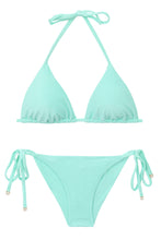 Laden Sie das Bild in den Galerie-Viewer, Product Front: Rio De Sol Set Set Malibu-Menta Tri-Inv Cheeky-Tie
