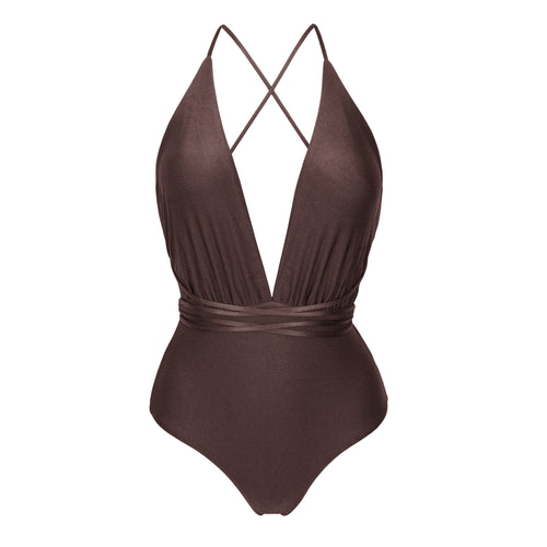 Product Front: Rio De Sol Badeanzug Shimmer-Coffee New Vegas