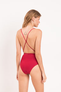 Model Back: Rio De Sol Badeanzug Shimmer-Divino New Vegas