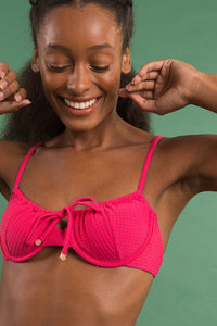 Image 08: Rio De Sol Oberteil Top Dots-Virtual-Pink Balconet-Tie